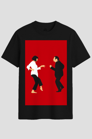 Pulp Fiction Dance Scene Minimalist Graphic T-Shirt