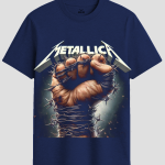 Metallica Barbed Wire Clenched Fist Graphic T-Shirt