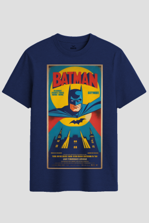 Retro Batman Gotham Poster Graphic T-Shirt