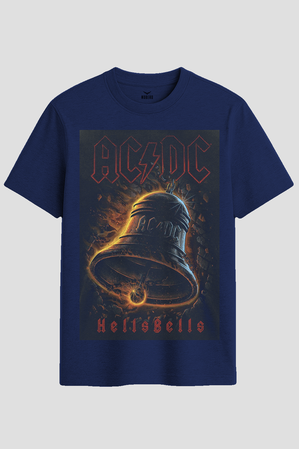 AC/DC Hells Bells Vintage Rock Graphic T-Shirt