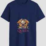 Classic Queen Band Crest Graphic T-Shirt