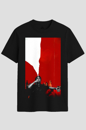 Cinematic Rebel Smoker Graphic T-Shirt