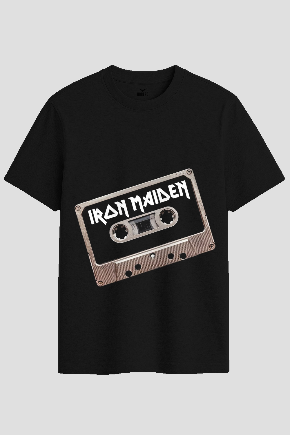 Iron Maiden Cassette Tape Heavy Metal Graphic T-Shirt