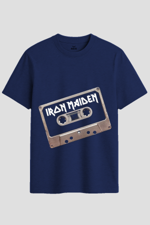 Iron Maiden Retro Cassette Tape Graphic T-Shirt