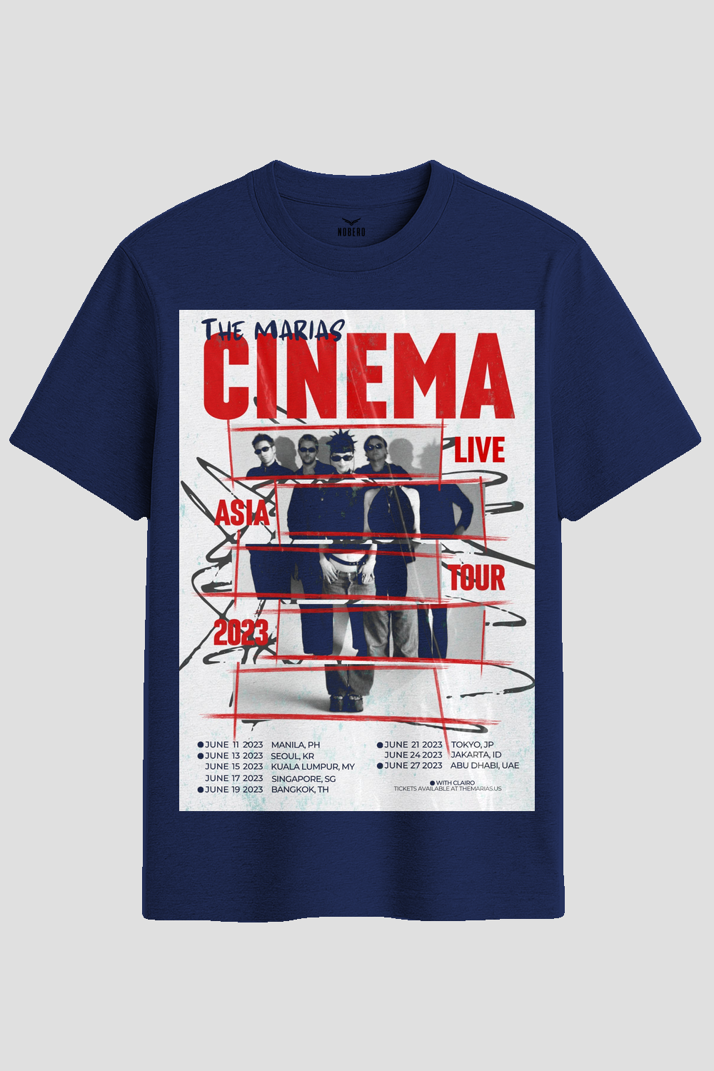 The Marias Cinema Asia Tour Graphic T-Shirt
