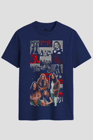 Vintage 90s Grunge Rock Band Collage Graphic T-Shirt