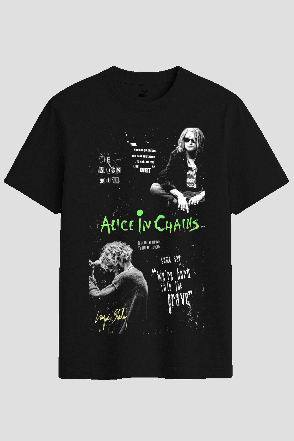 Vintage Alice In Chains Layne Staley Tribute Graphic T-Shirt