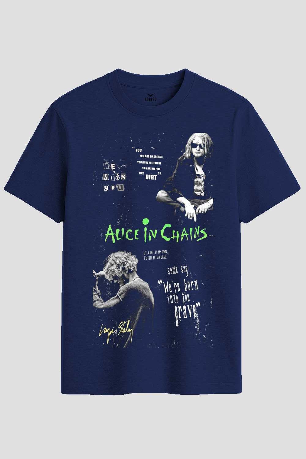 Alice In Chains Layne Staley Grunge Graphic T-Shirt