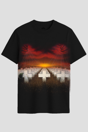 Master Puppeteer Cemetery Heavy Metal Graphic T-Shirt
