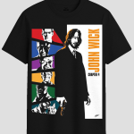 John Wick Chapter 4 Action Movie Graphic T-Shirt