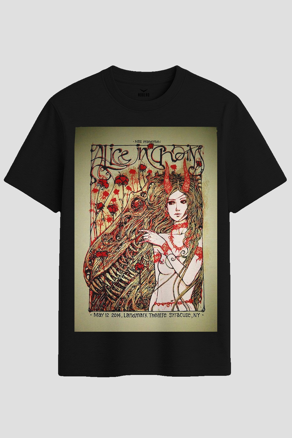 Alice In Chains Vintage Concert Poster Graphic T-Shirt