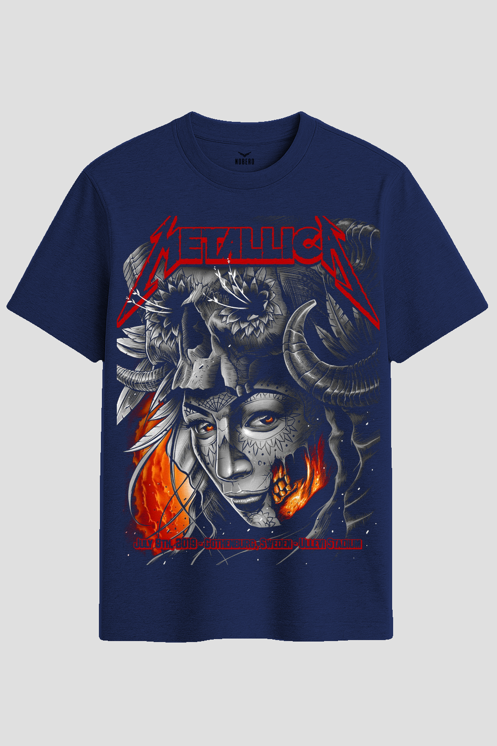 Metallica Heavy Metal Skull Graphic T-Shirt