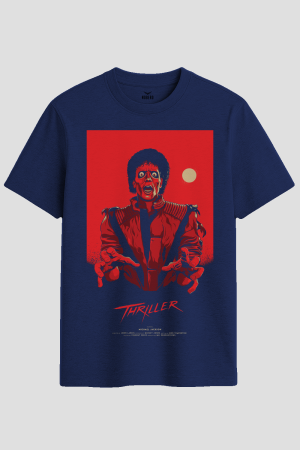 Retro Thriller Werecat Horror Graphic T-Shirt