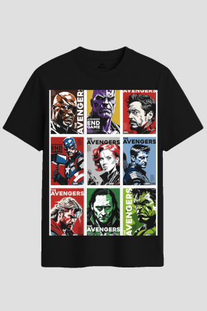 Marvel Avengers Collage Graphic T-Shirt