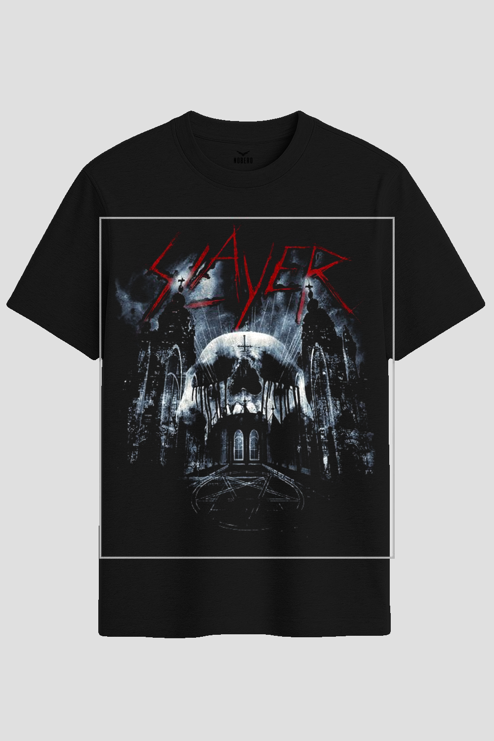 Slayer Gothic Skull Cathedral Heavy Metal Graphic T-Shirt