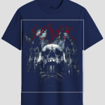 Heavy Metal Gothic Skull Graphic T-Shirt