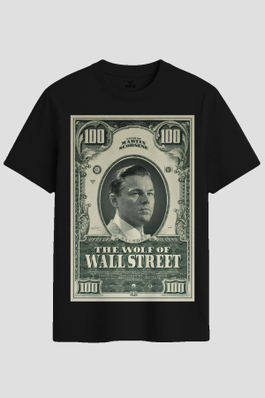 The Wolf of Wall Street Dollar Bill Graphic T-Shirt
