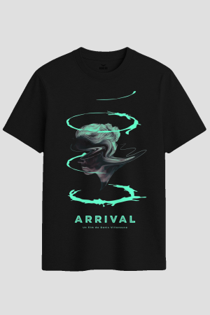 Arrival Denis Villeneuve Sci-Fi Film Graphic T-Shirt