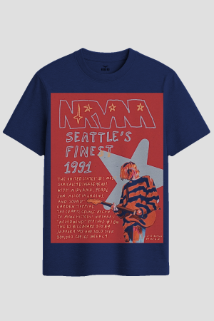 Seattle Grunge 1991 Rock Graphic T-Shirt