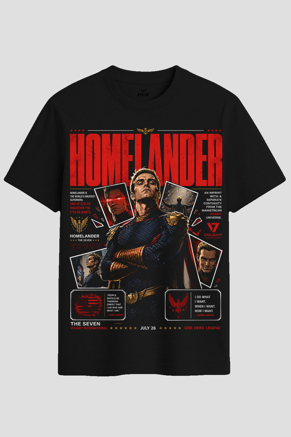 Homelander Vintage Poster Graphic T-Shirt