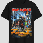 Iron Maiden Eddie in New York Graphic T-Shirt