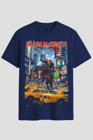 Iron Maiden Eddie Times Square Graphic T-Shirt