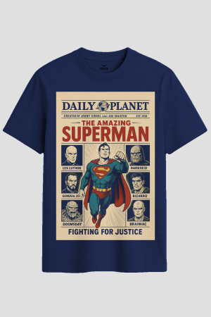 Vintage Daily Planet Superman Comic Graphic T-Shirt