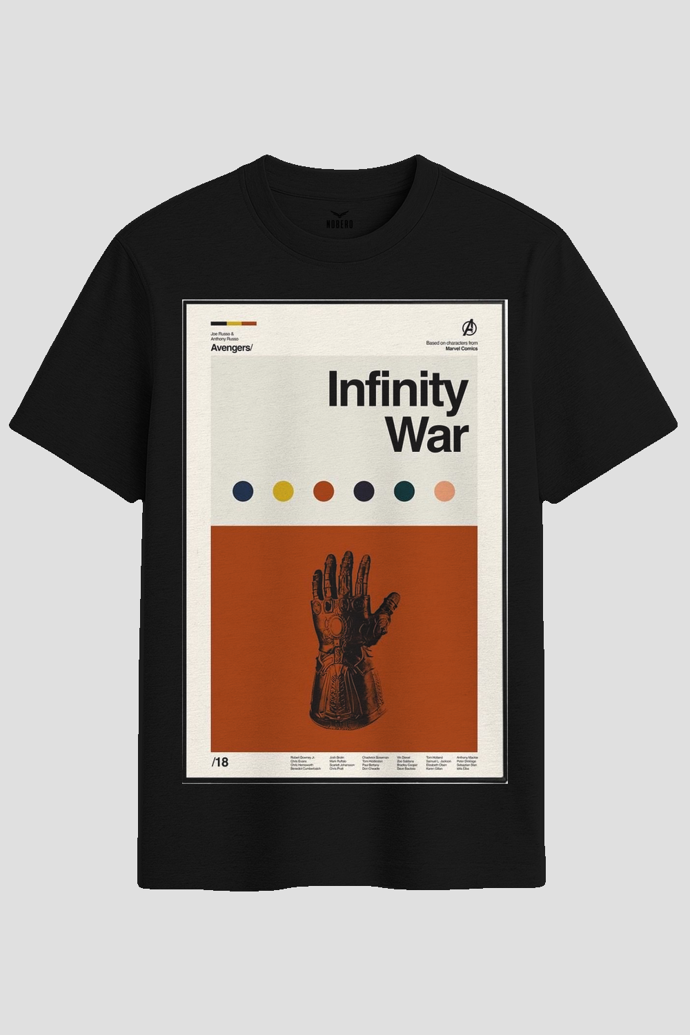 Minimalist Infinity War Gauntlet Poster Graphic T-Shirt