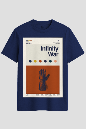 Minimalist Infinity War Poster Graphic T-Shirt