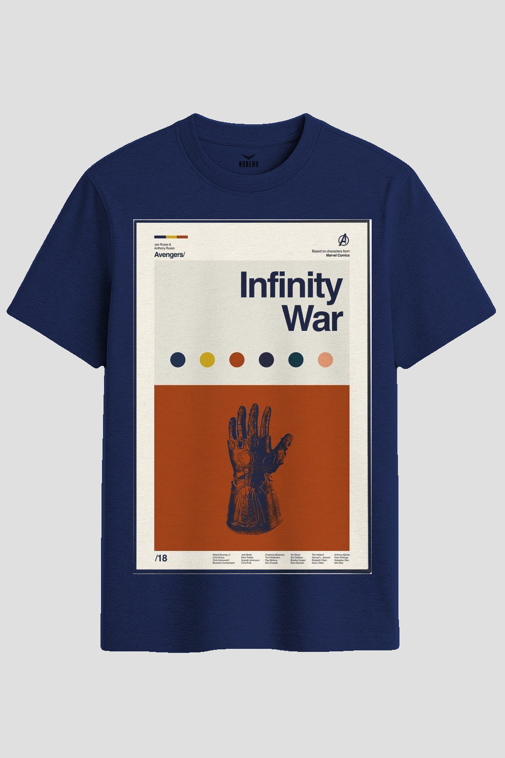 Minimalist Infinity War Poster Graphic T-Shirt