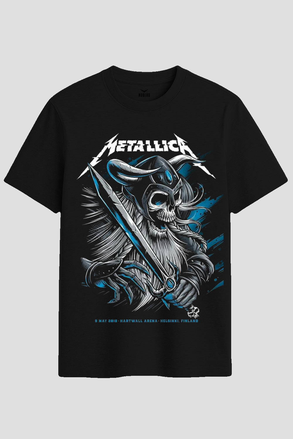 Metallica Viking Skull Graphic Heavy Metal T-Shirt
