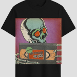 Rewind Or Die Retro VHS Horror Graphic T-Shirt