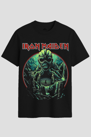 Iron Maiden Ancient Temple Eddie Graphic T-Shirt