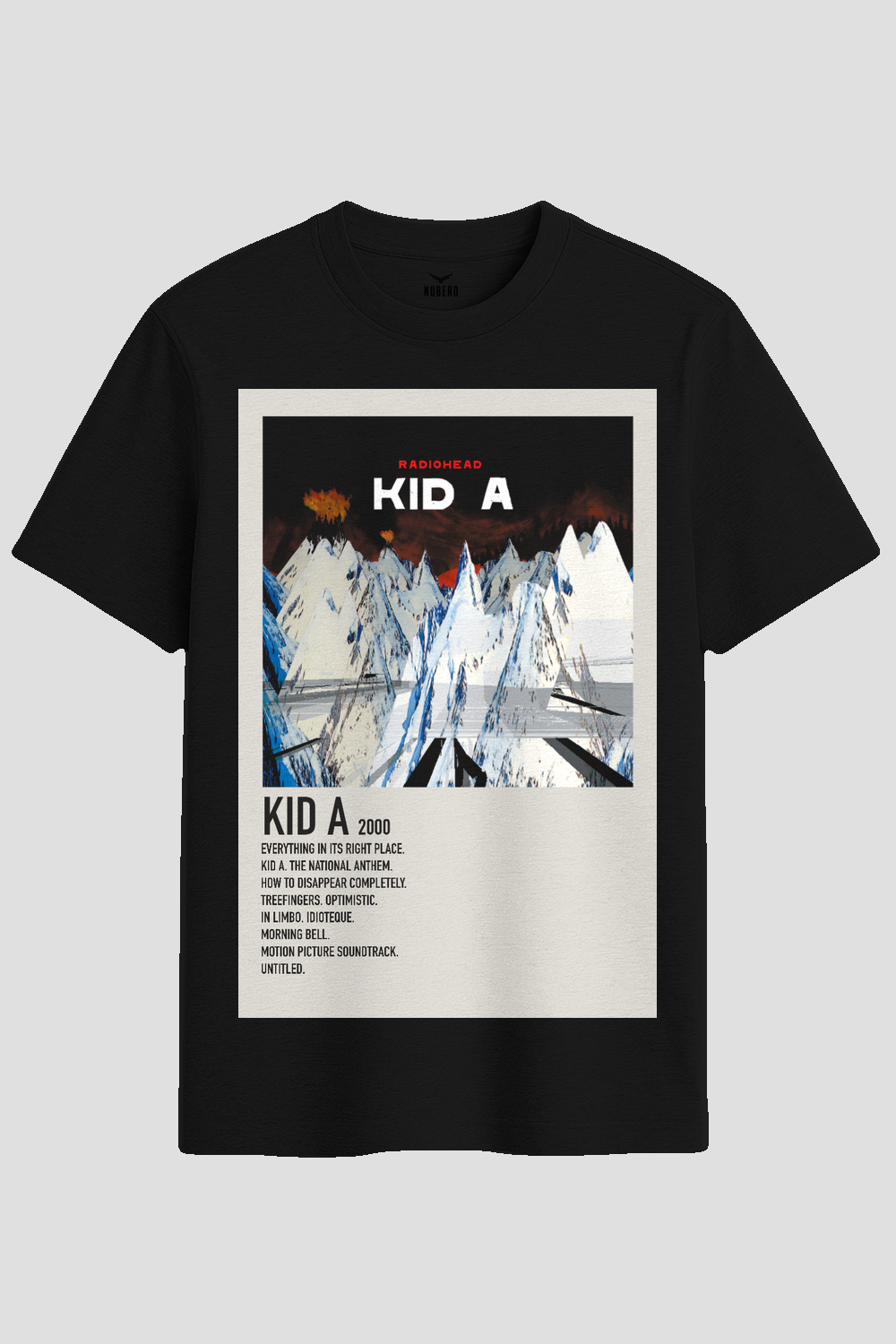 Radiohead Kid A Album Poster Graphic T-Shirt