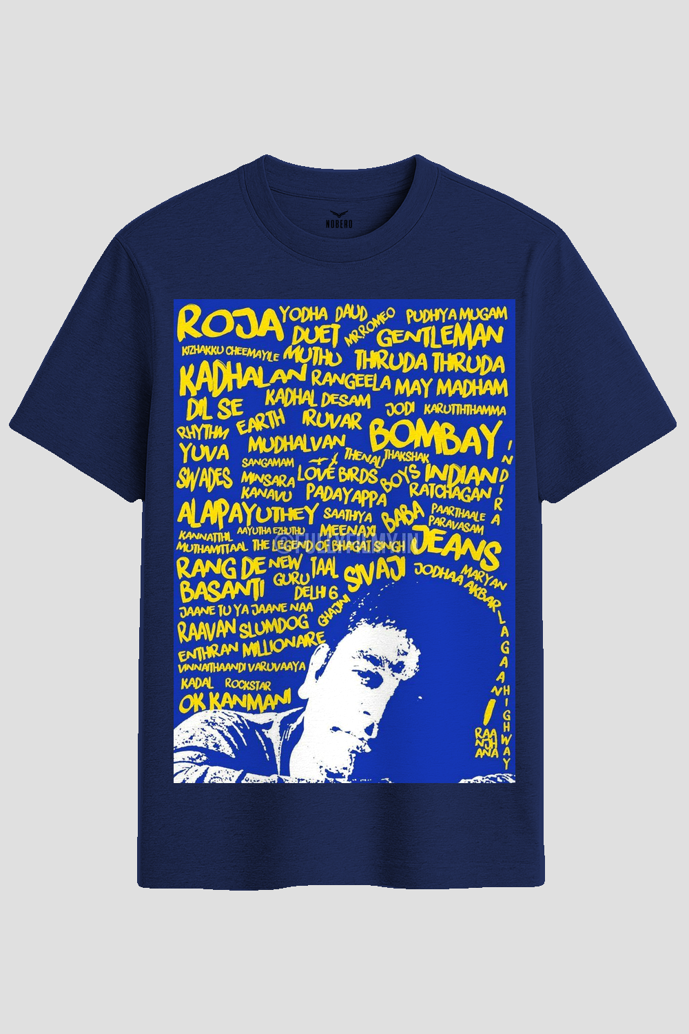 A.R. Rahman Hits Typography Tribute Graphic T-Shirt