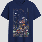 Futuristic Cyberpunk Cyborg Graphic T-Shirt