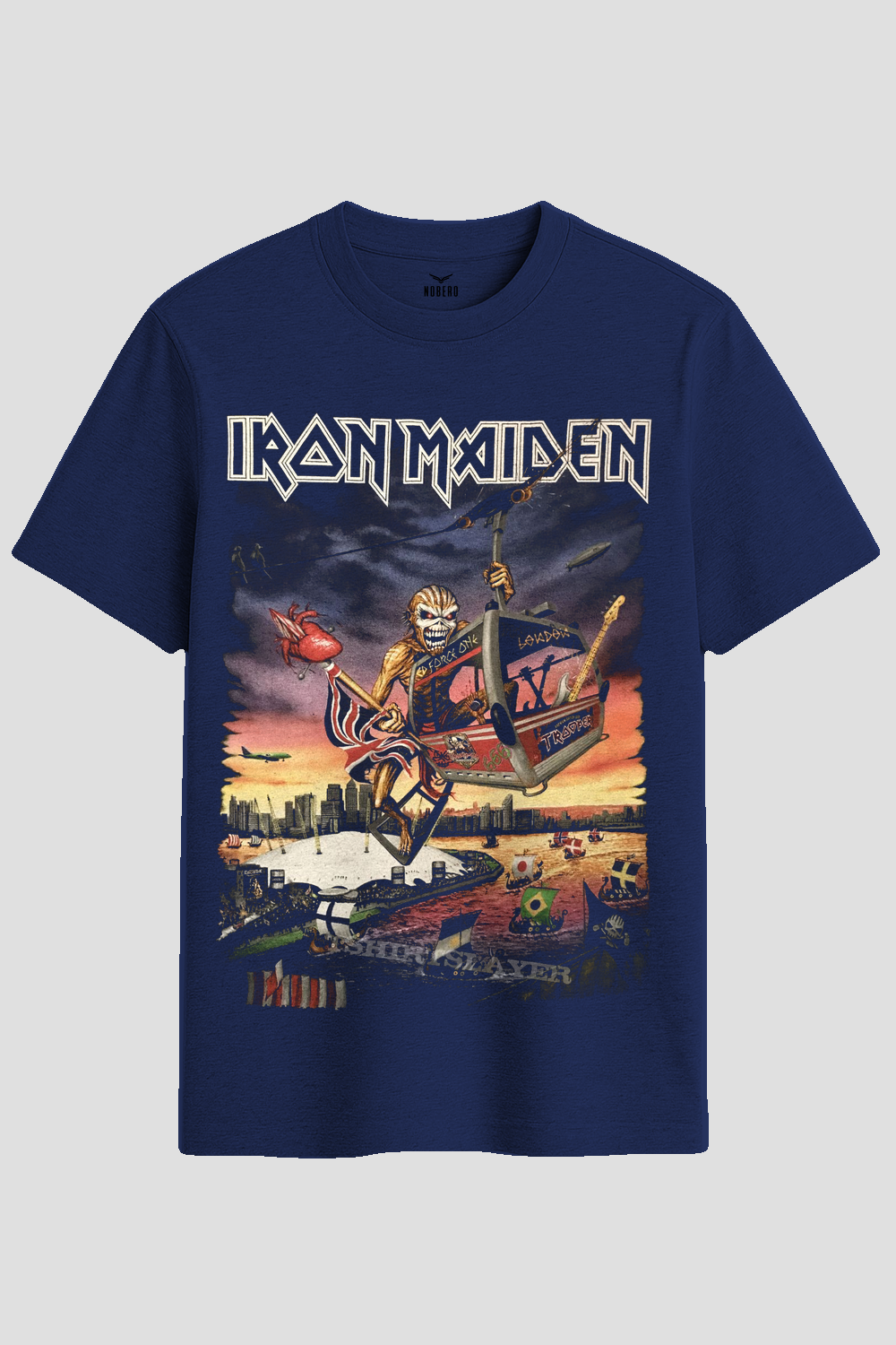 Iron Maiden Eddie London Cable Car Graphic T-Shirt
