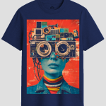 Retro Cyberpunk Visionary Graphic T-Shirt