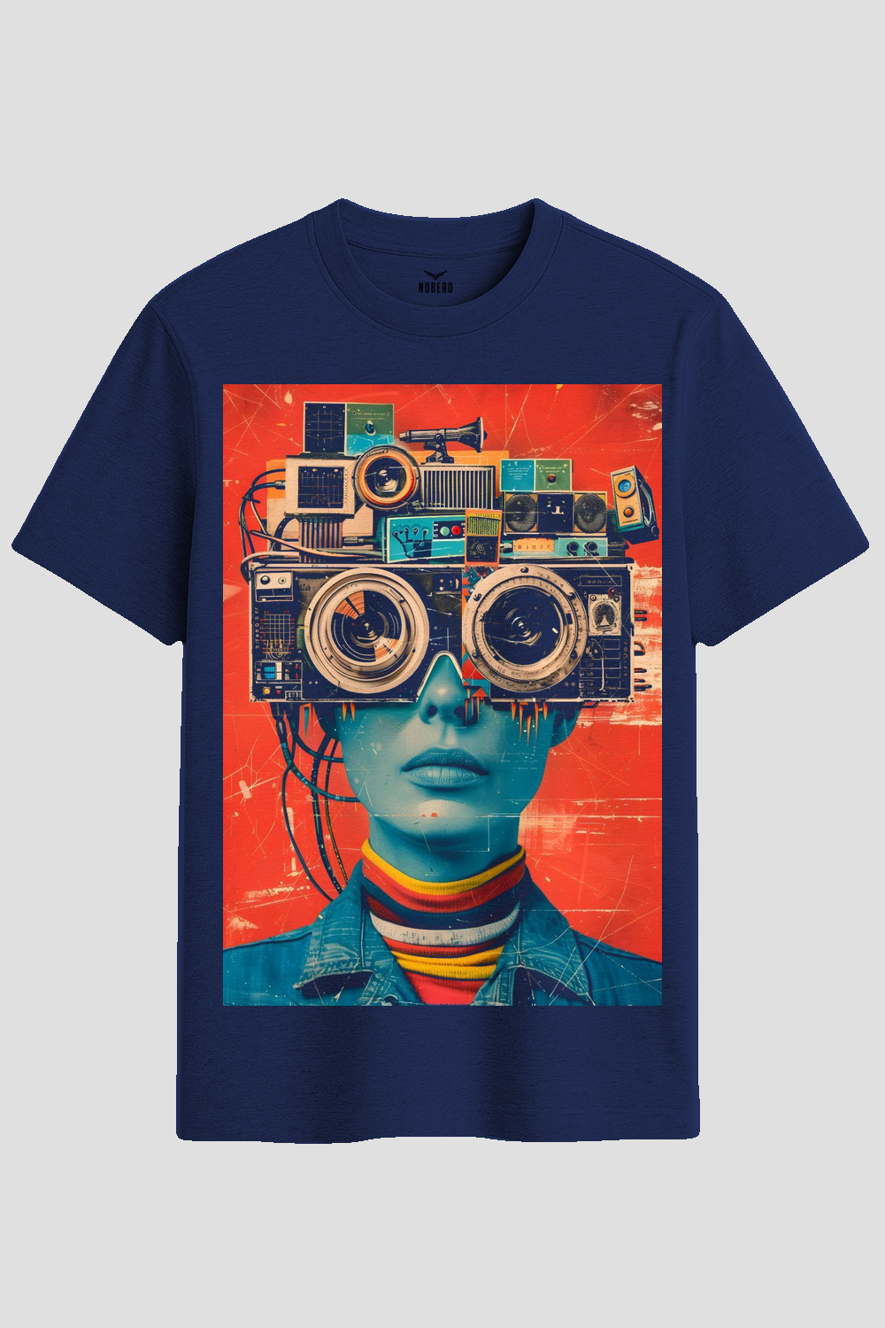 Retro Cyberpunk Visionary Graphic T-Shirt