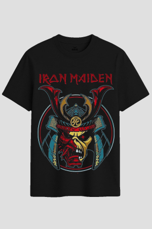 Iron Maiden Samurai Eddie Heavy Metal Graphic T-Shirt