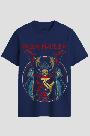 Iron Maiden Samurai Eddie Heavy Metal Graphic T-Shirt