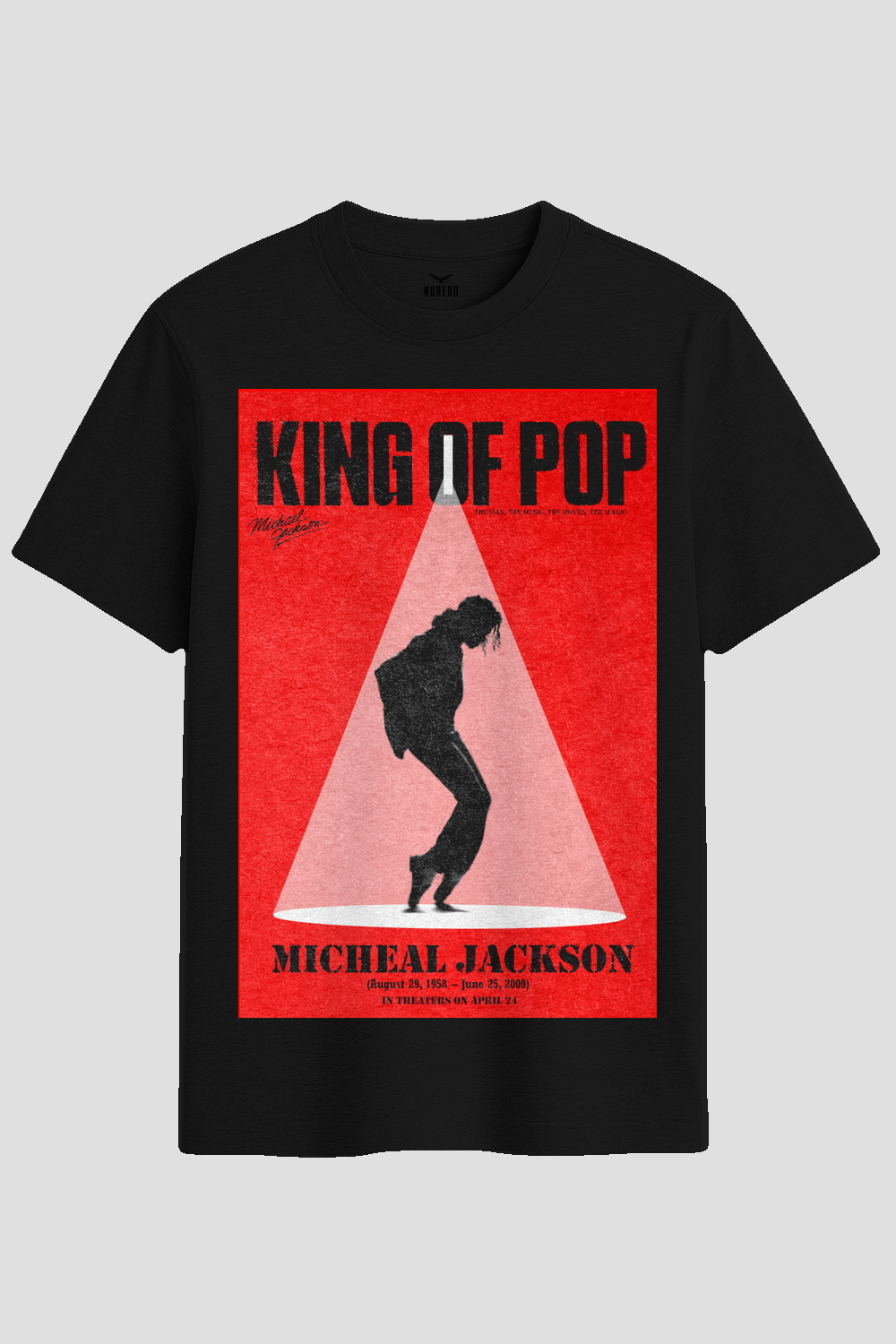 King of Pop Spotlight Vintage Graphic T-Shirt