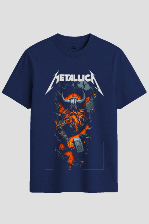 Metallica Viking Warrior Heavy Metal Graphic T-Shirt