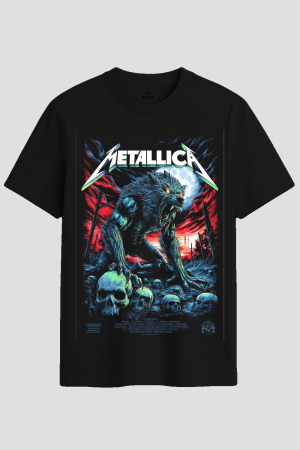 Metallica Werewolf Horror Graphic T-Shirt