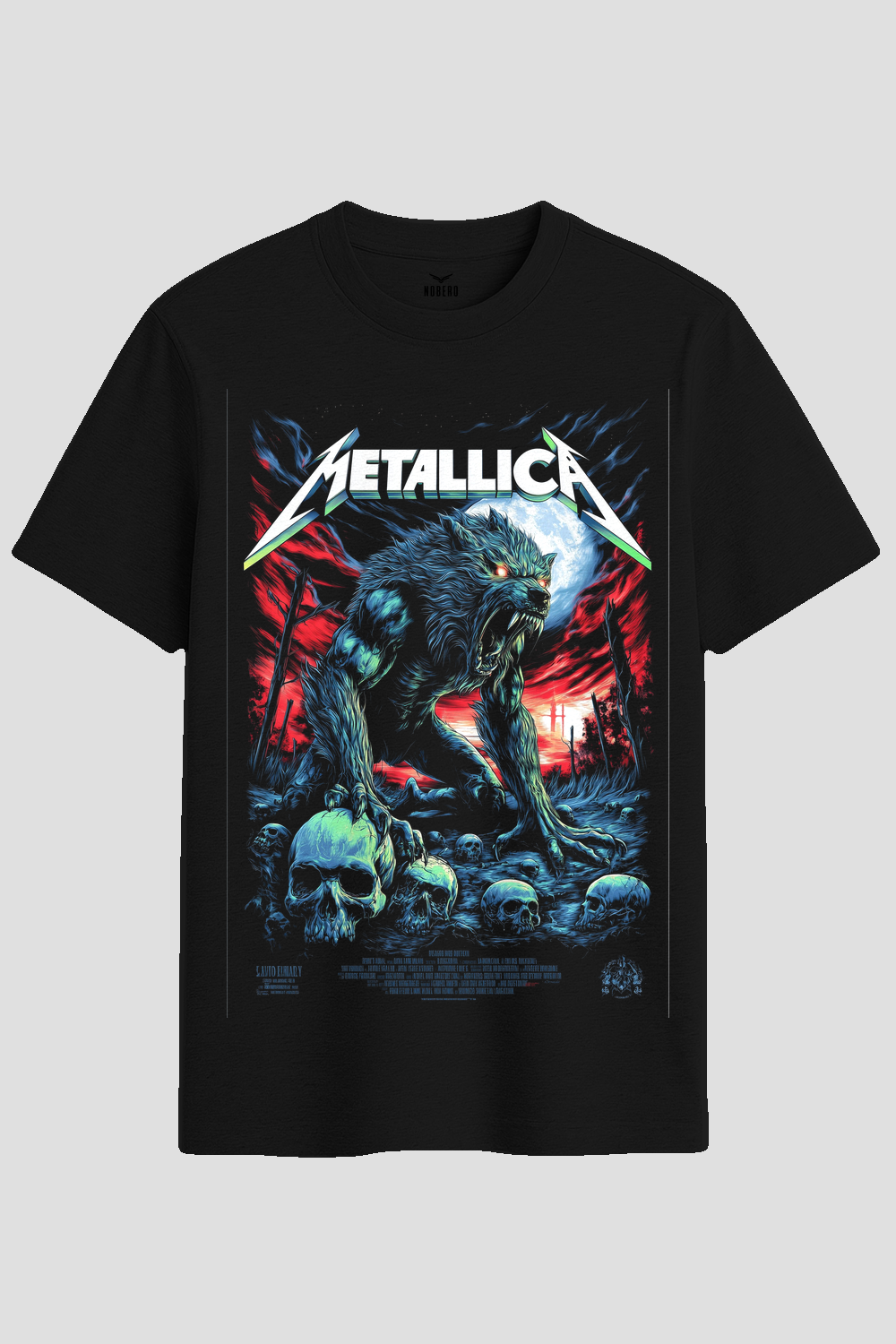 Metallica Werewolf Horror Graphic T-Shirt