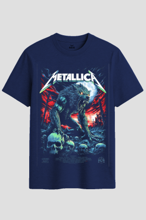 Metallica Werewolf Moon Horror Graphic T-Shirt