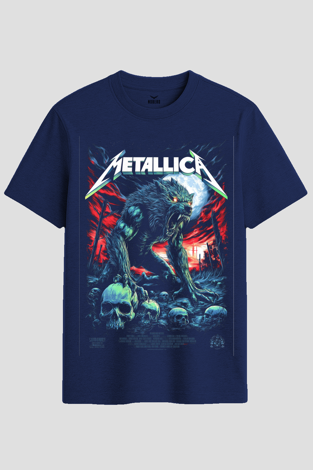Metallica Werewolf Moon Horror Graphic T-Shirt
