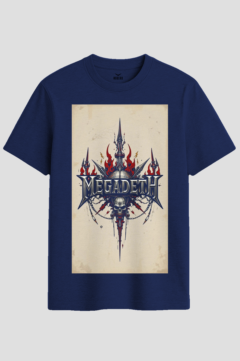 Megadeth Skull & Spire Heavy Metal Graphic T-Shirt