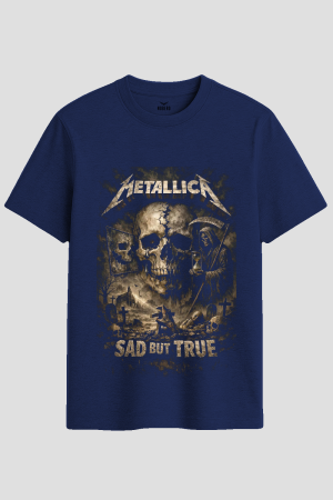 Metallica Sad But True Heavy Metal Graphic T-Shirt