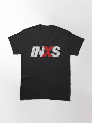 INXS Distressed Band Logo Graphic T-Shirt